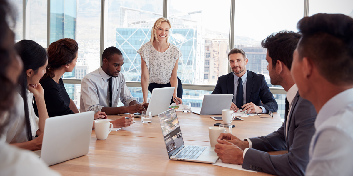 Group of professionals in the conference room