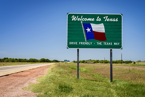Texas State Sign